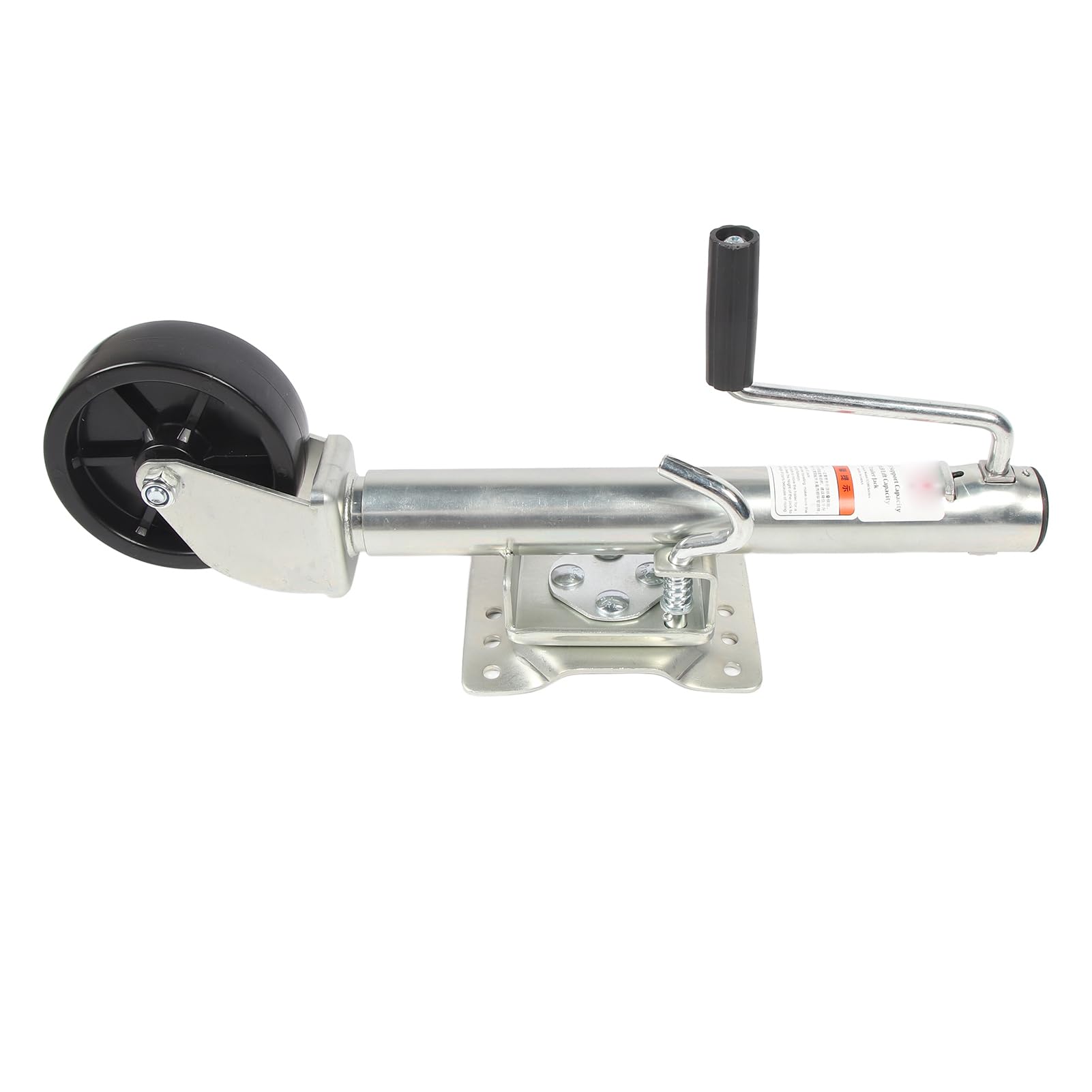 Remolque de 1200 Libras Capacidad Remolque Confiable Resistente con Rueda de Nylon de 6 Pulgadas para ATV UTV RVs Tipo de Manija Plegable (#1)