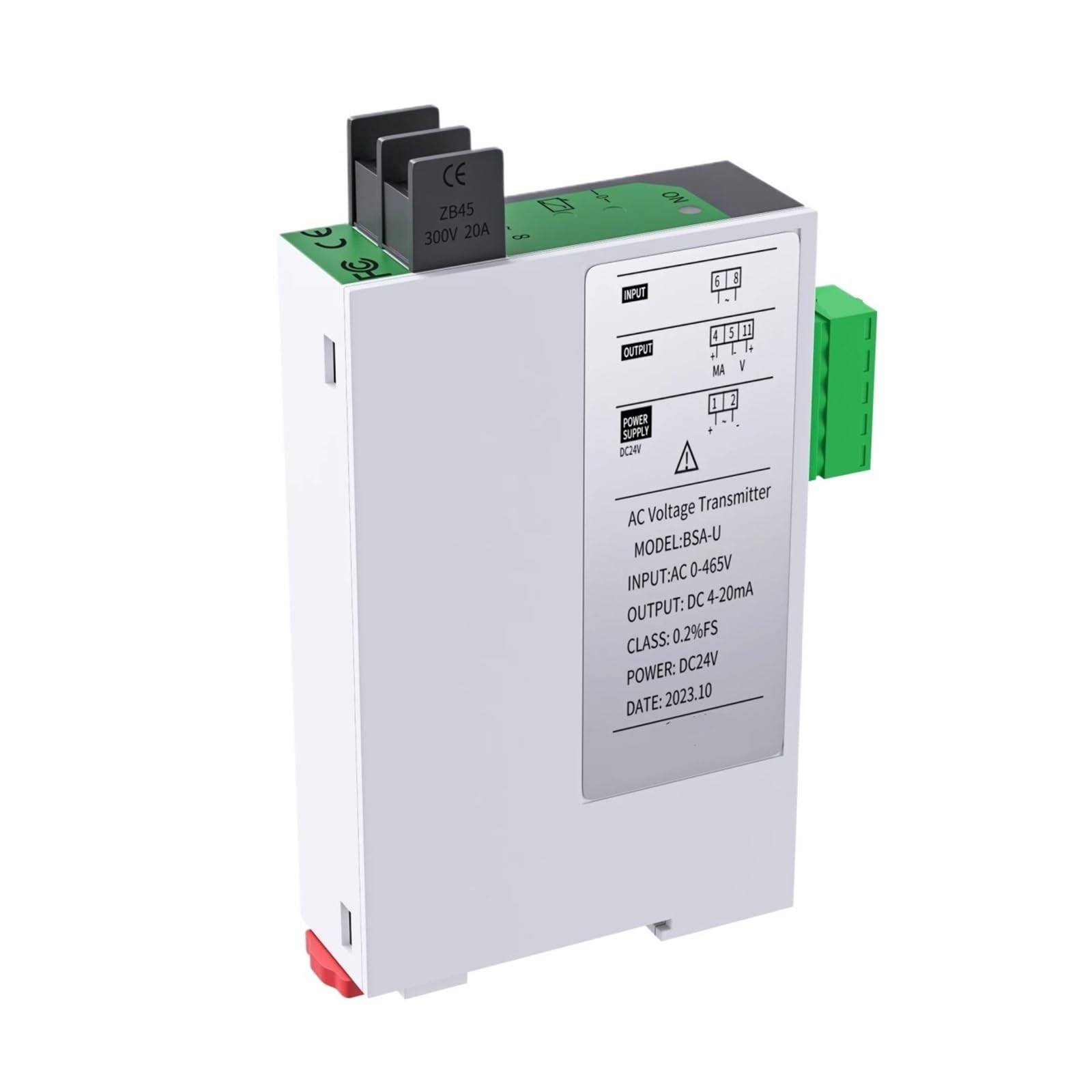 Transducteur de tension AC0-300V haute précision boîtier isolant RS485