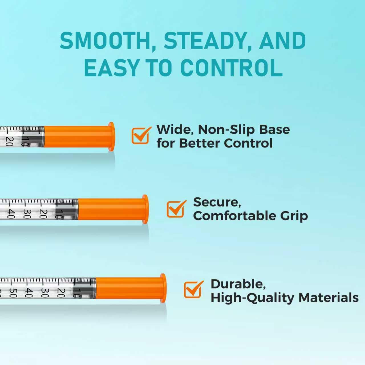 30G 1ml/cc 1/2"(12.7mm) Individually Wrapped lab syringes，Pack of 100 — Amazon image 4