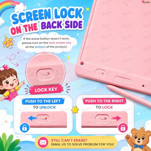 Image of Vikrida LCD Writing Tablet Doodle Board for Kids - 11 Inch Colorful LCD Writing Board, Electronic Writing Tablet, Erasable Drawing Pad, Reusable Writing Pad for Learning & Drawing Toys for Kids