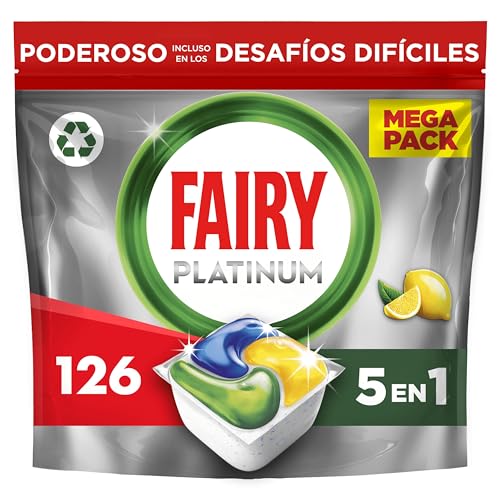 Fairy Platinum Limón Cápsulas Lavavajillas 126 uds.