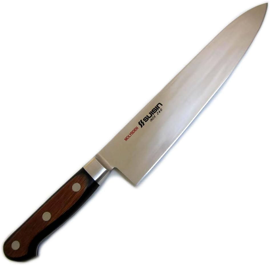 Houcho.com Suisin Inox Western-Style Knife Series, Genuine Sakai-Manufactured, Inox Steel 10.6" (270mm) Gyuto Knife