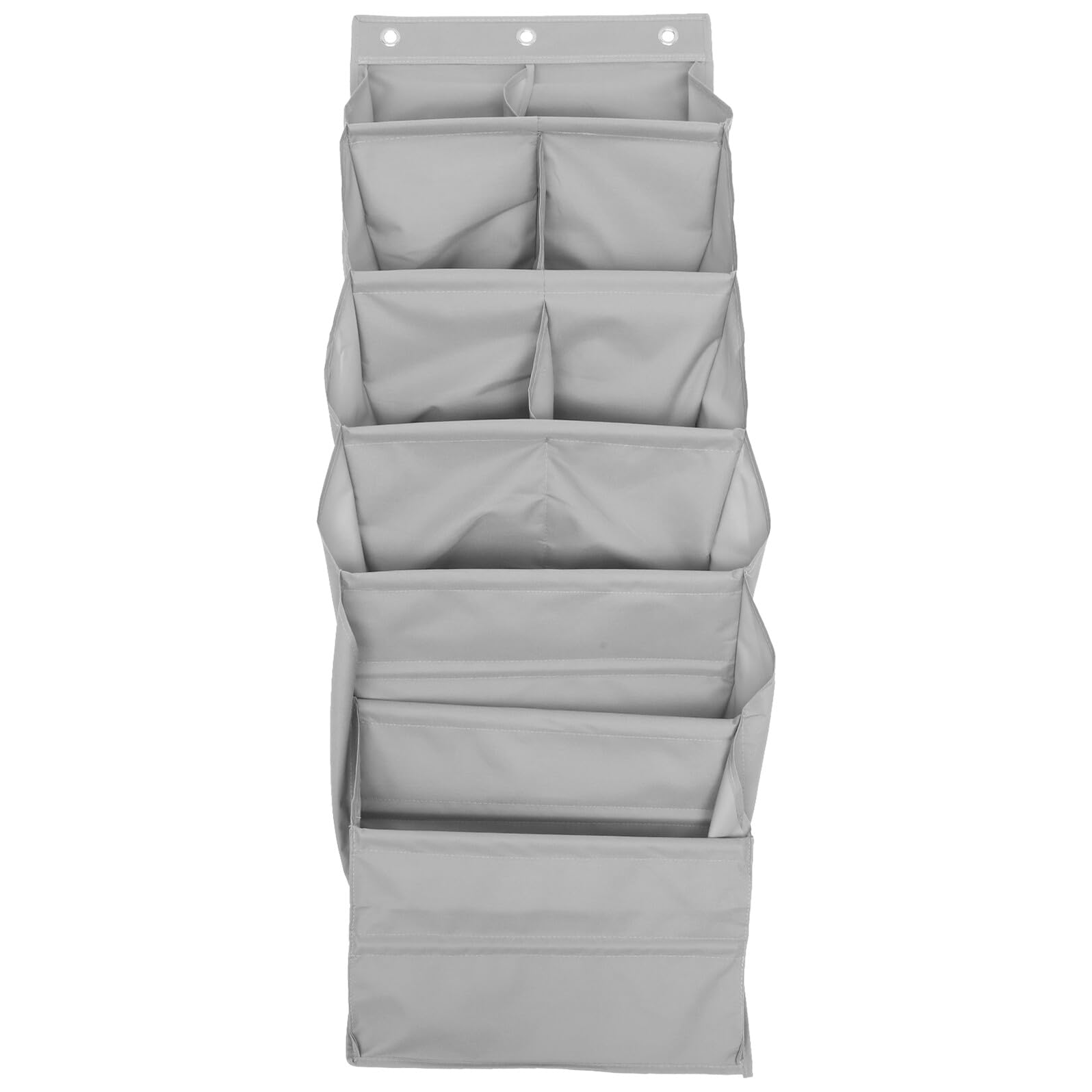 Pochette de rangement suspendue grosse capacité gris pour stockage de porte