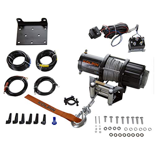 Kolpin winch eléctrico 2500 libras con cable de acero miniatura 1