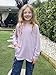 Arshiner Tunic Shirts for Girls with Pockets Back to School Outfits for Kids Casual 10 Year Old Girl Clothes Crew Neck Clothes Kids Long Sleeve Purple