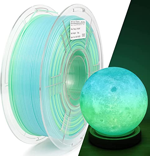 IEMAI PETG Filament 1.75mm 1Kg, Gradient Blue Green Translucent PETG, High Speed, Ideal for Lampshade Printing, Compatib