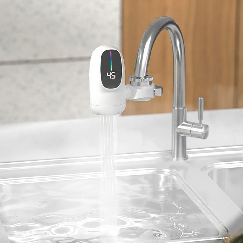 Rubinetto Elettrico Serbatoio ABS 220V Rubinetto Elettrico Serbatoio | Riscaldamento per istantaneo, niente attesa, display temperatura, per ideale cucina, risparmio energetico