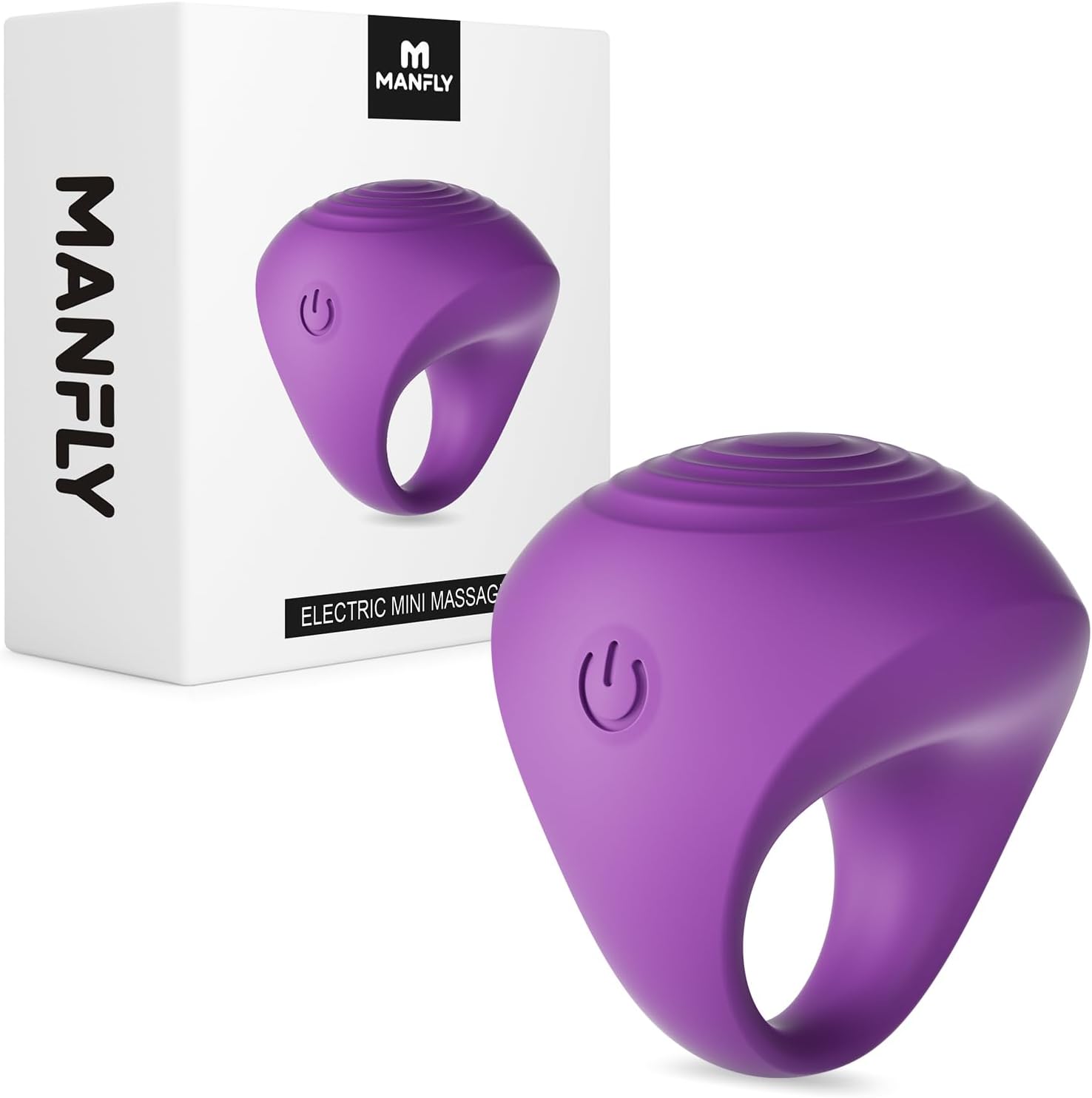 Mini Face Massager, Waterproof Rechargeable Portable Powerful Massage Tool, Multifunctional Eye, Face and Body Massager (Purple)
