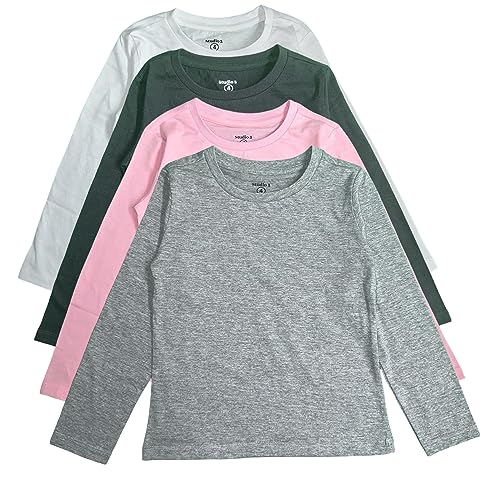 Image of Studio 3 Girls' Four-Pack Assorted Color T-Shirts