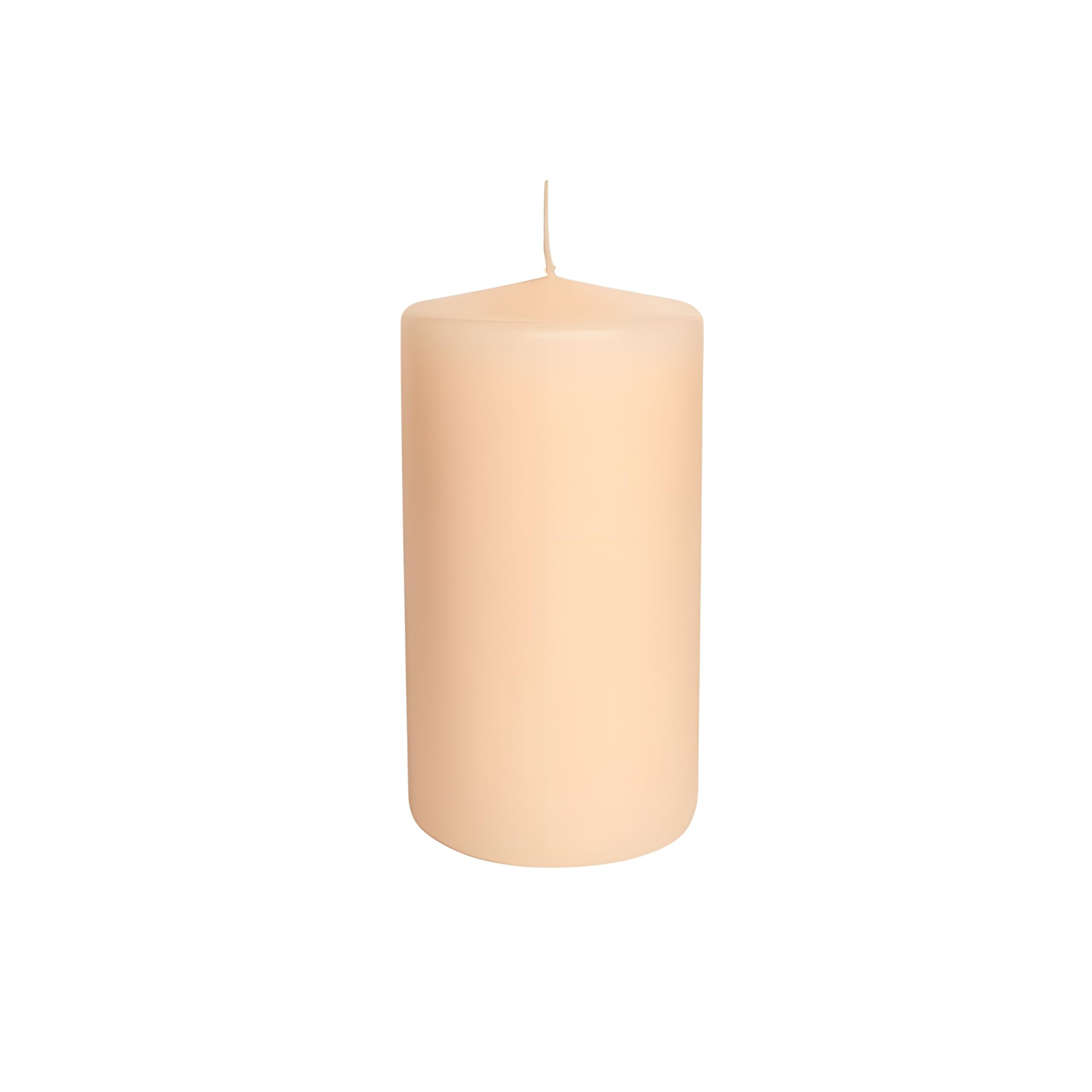 Set of 12 Candles - Diameter 5 cm - Height 8 cm - Unscented - Colour Powder - Cereria di Giorgio