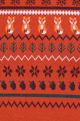 Image of Hell Bunny Vixey Jumper Fox Knitted 50's 60's Vintage Retro Pinup Short Sleeve
