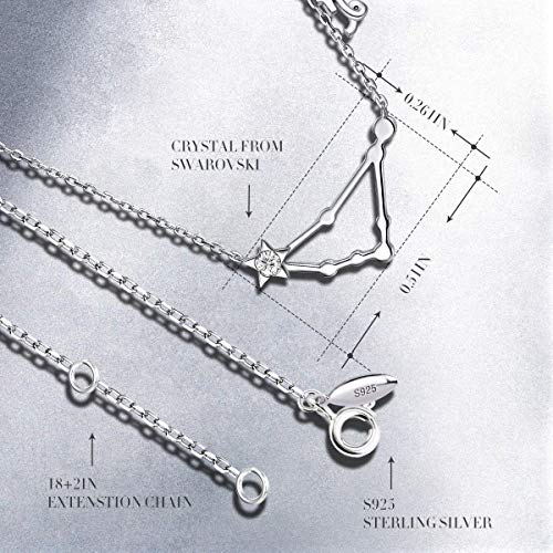 CRYSLOVE Collana Donna 925 Argento Zircone
