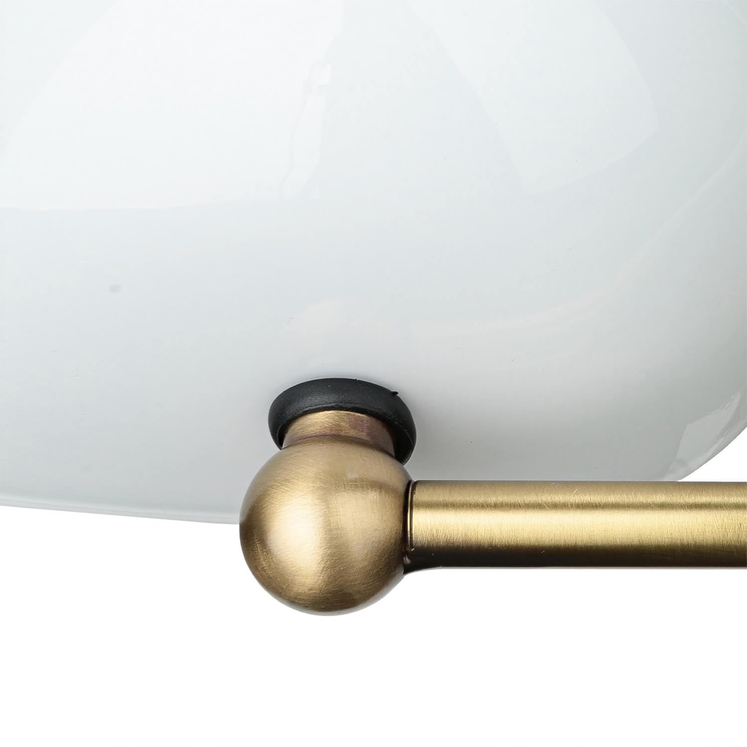 Licht-Erlebnisse Bankerleuchte Aus Echt-Messing – 35 Cm Hoch, E27, Zugschalter, Jugendstil-Tischlampe Fürs Büro