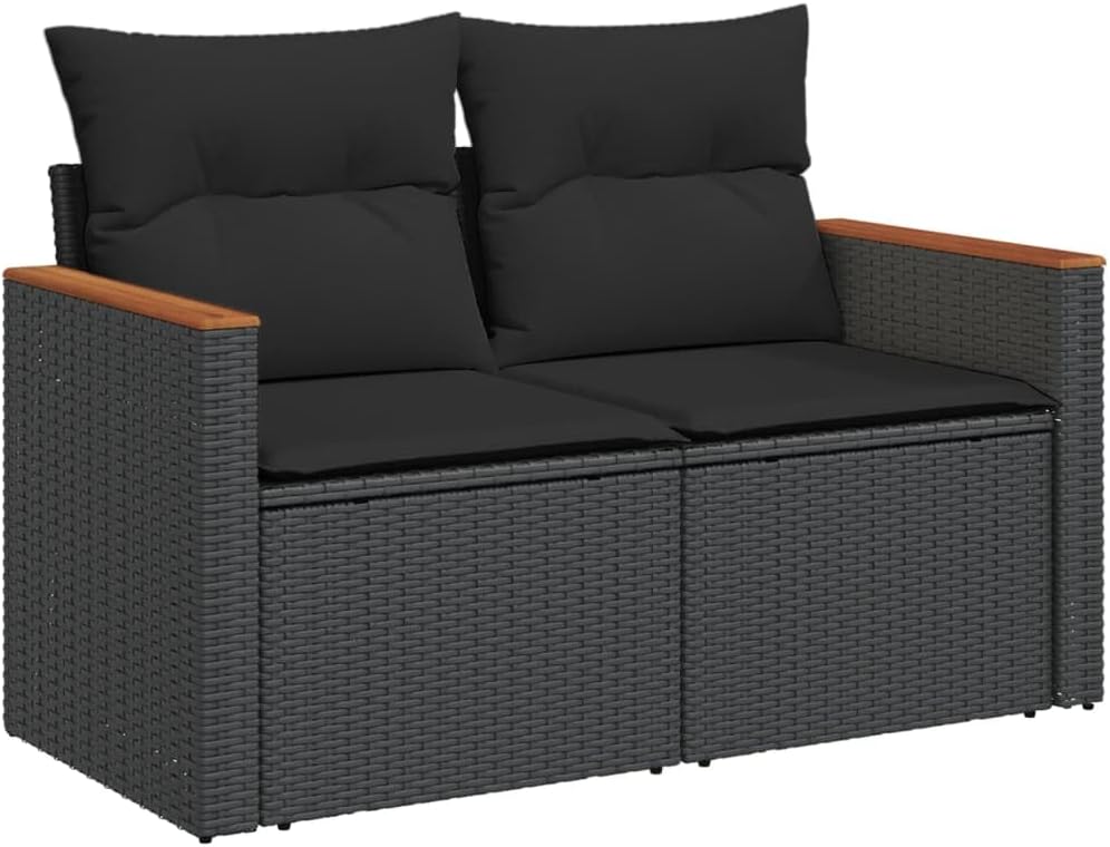 ラタンソファー Camerina 3219000 ガーデンソファ6点セット クッション付き グレー