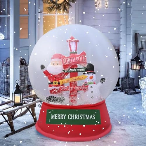6 FT Christmas Inflatable Santa Claus Snowman Outdoor Decorations 2025 Originally Designed LED Lights Blow Up Yard Decoration for Garden Lawn Xmas Holiday Party Gifts (Christmas Inflatable)