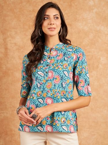 Image of Modeve Women Cotton Top for Summer