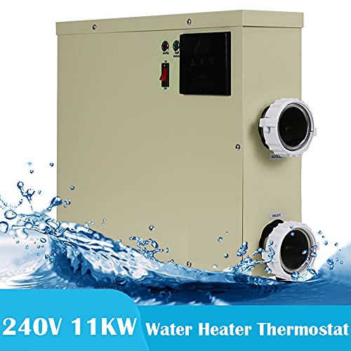 Pevor Swimming Pool Thermostat 240V 11KW Electric Pool Heater Thermostat SPA Bath Portable Pool Water Heater - Thumbnail 2