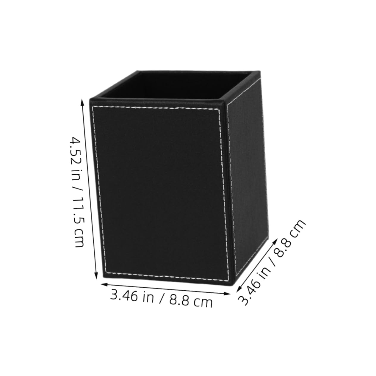 Caja de Almacenamiento de Papelería Cuadrada Pu 2piezas, Minimalista