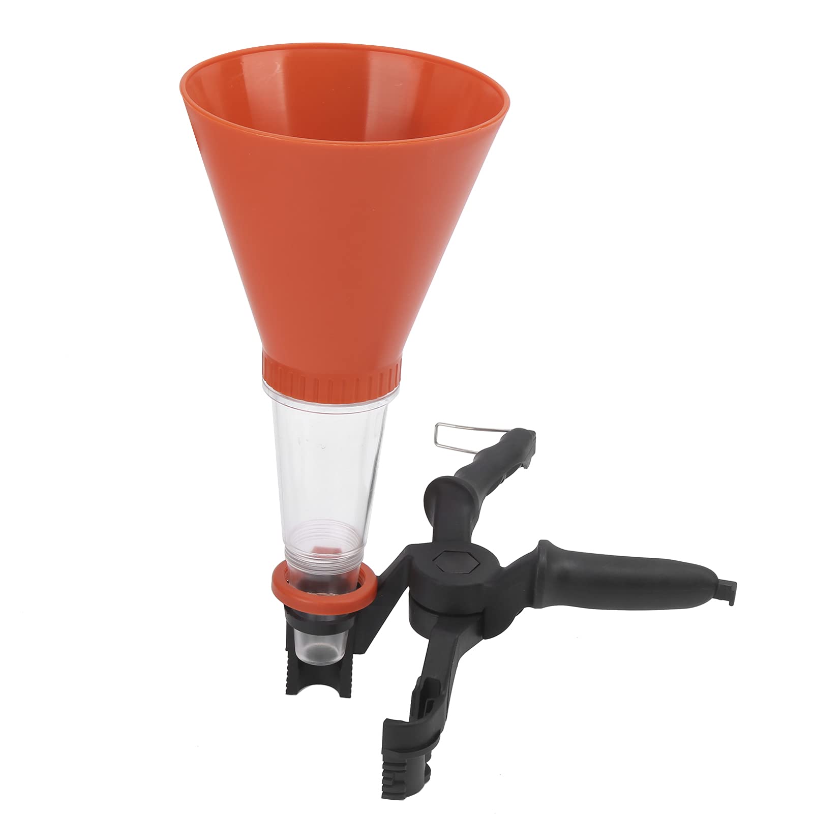 Fabater Kit Imbuto di Riempimento Olio, Imbuto per Olio Motore Universale 3 Pezzi, Filtro Olio a Bloccaggio Rapido, Kit Olio, Kit Imbuto di Riempimento Olio Senza Fuoriuscite (Arancia)