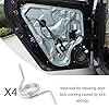 Okiyakusama Car Door Lock Spring Repair Kit (4 Pcs) for Front, Rear, Left And Right Door Locks, for W203, #2