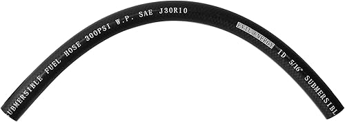 EVIL ENERGY Manguera sumergible E85 de combustible de 5/16" en línea SAE 30R10 del tanque para los sistemas de combustible automotrices 1FT 300PSI