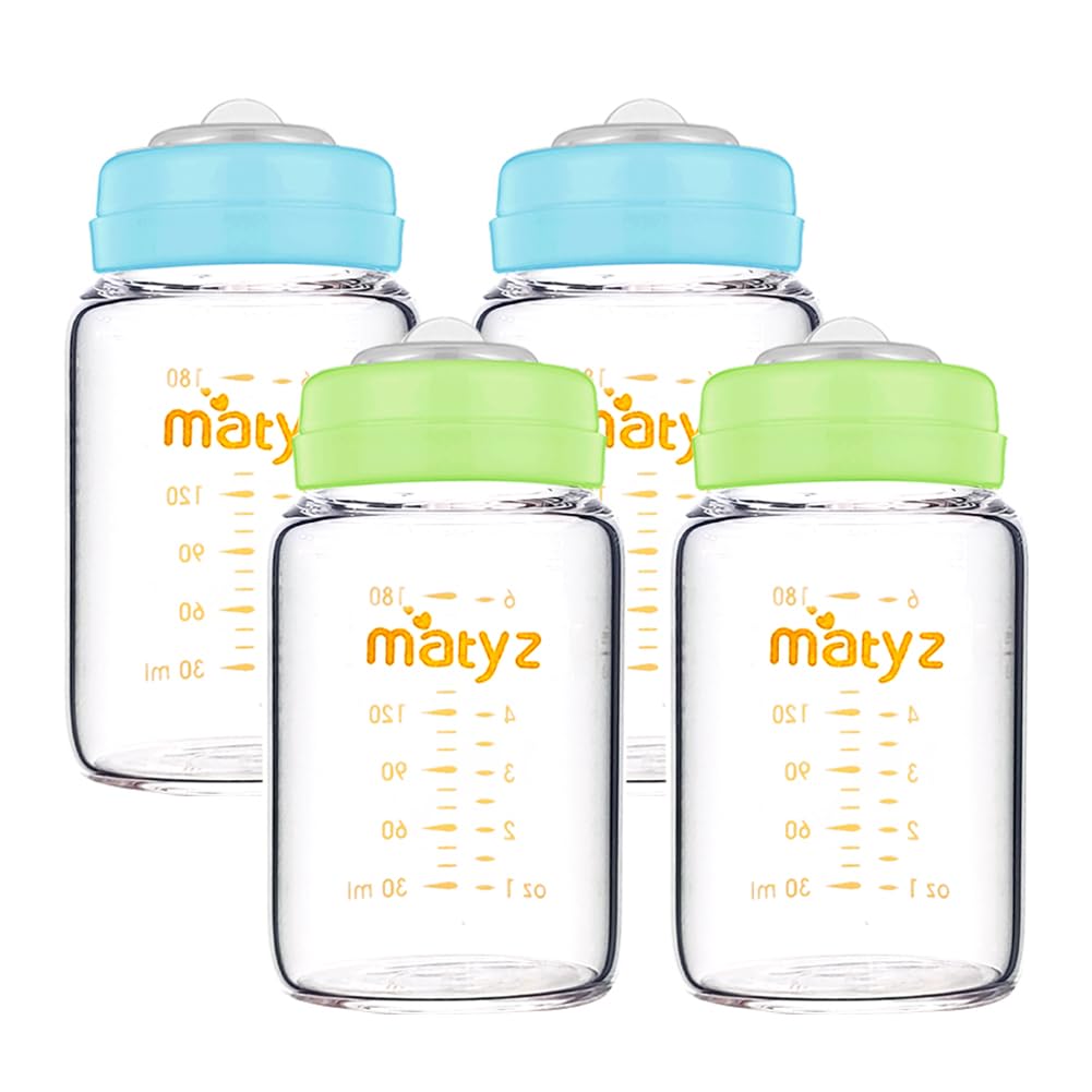 Amazon.com: Matyz Glass Breastmilk Storage Containers, 4