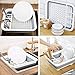Collapsible Dish Drying Rack Portable Dish Drainer Dinnerware Organizer for Kitchen RV Campers Storage