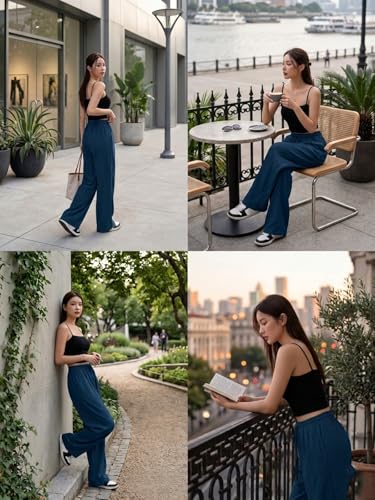 Image of GRECIILOOKS Women Trousers for Women | Women Trousers | Women's High-Waisted Pant | Women Trousers Pants | Korean Trousers for Women