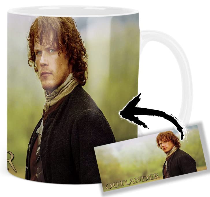 Outlander Sam Taza Blanca Heughan Ceramica White Mug