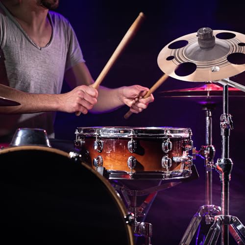 Image of Boom Cymbal Stand with 30CM Cymbal Boom Arm Holder, Adjustable 2-in-1 Straight Boom Cymbal Stand, L-Arm Rod with Bracket Holder Extension Arm Attachment for Mounting Crash, Ride, Splash Cymbals