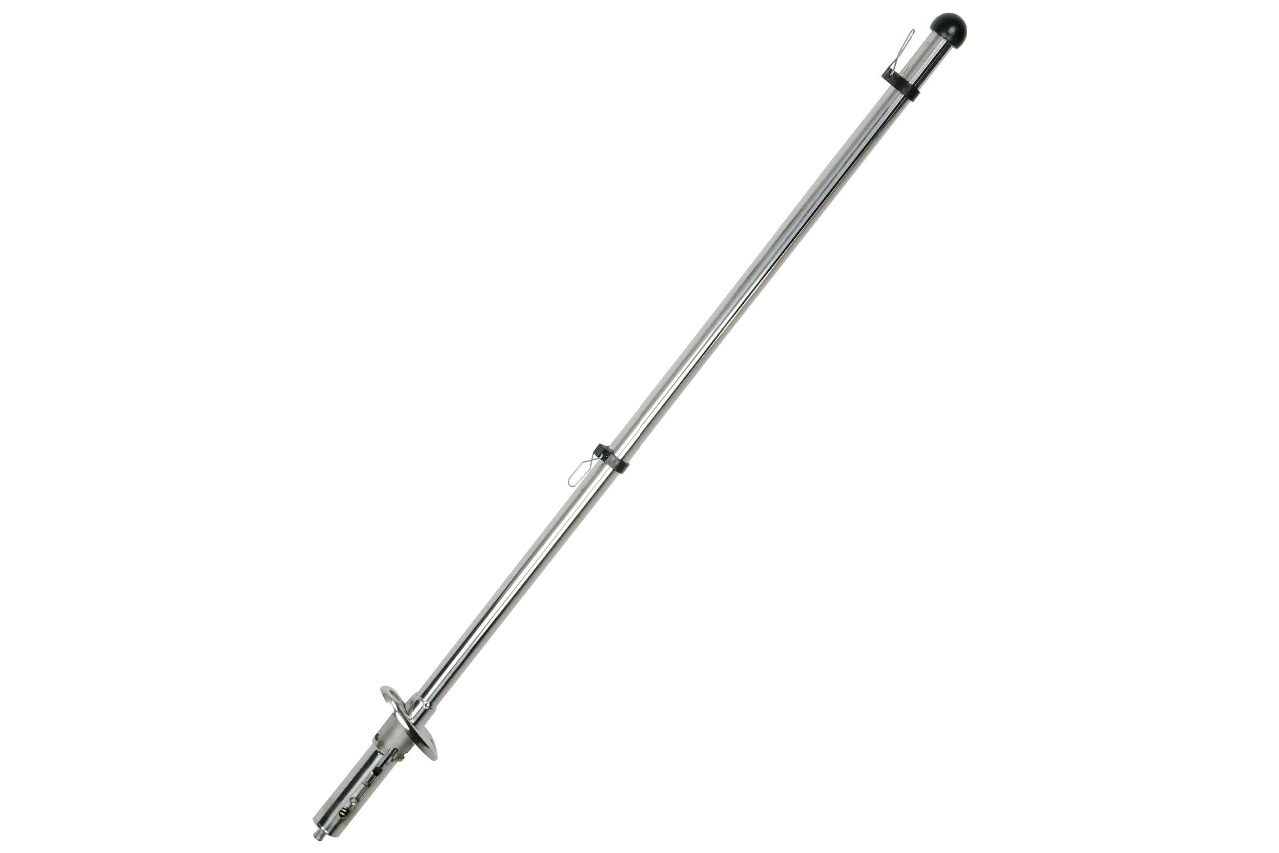 Vinland Marine 32" Flag Pole with 30°/90° Base, 304 Stainless Steel, Boat Flag Poles Marine Flag Pole for Boat Flag Pole, Marine Flag Poles, Flag Pole
