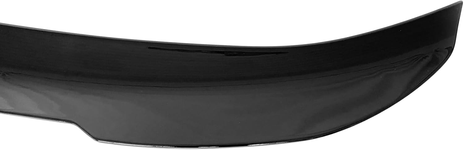 FREEMOTOR802 Compatible with Fits 2008-2013 BMW 1-Series E82 Coupe Trunk Spoiler, PSM Style Gloss Black ABS Plastic Add-on Rear Trunk Lid Spoiler Wing Lip Bodykits