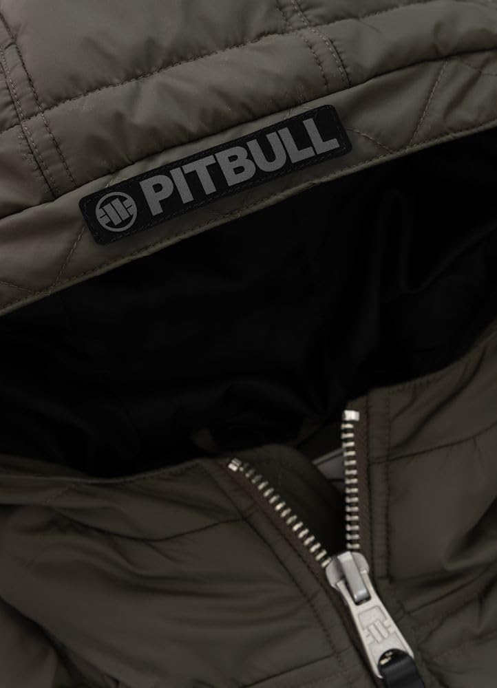PITBULL – Giacca Uomo Invernale Bomber Gopher, Giubbotto Trapuntato con Cappuccio e Cerniera, Piumino Caldo Antivento e Impermeabile Resistente alla Neve