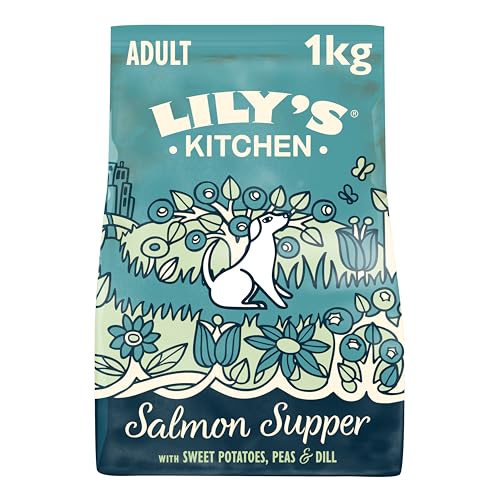Lily's Kitchen Salmon Supper Adult Dry Dog Food, 1kg Lily's Kitchen Salmon Supper Adult Dry Dog Food, 1kg