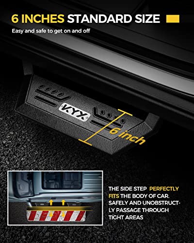 Estribos laterales de 6 pulgadas para Ford F150/F250 2015-2023 miniatura 5