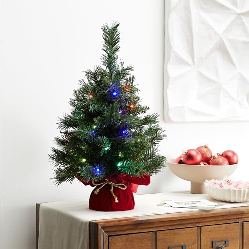 National Tree Company MJ3-24BGRLO-B1 Pre-Lit Artificial Mini Christmas Tree thumb #3