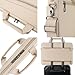DOMISO Laptoptasche 17-17,3 Zoll Aktentasche Damen Business Schultertasche Laptop-Umhängetasche für 17-17.3" Dell/Lenovo/Acer/HP/MSI/ASUS 18-Zoll-Gaming-Notebook, Beige