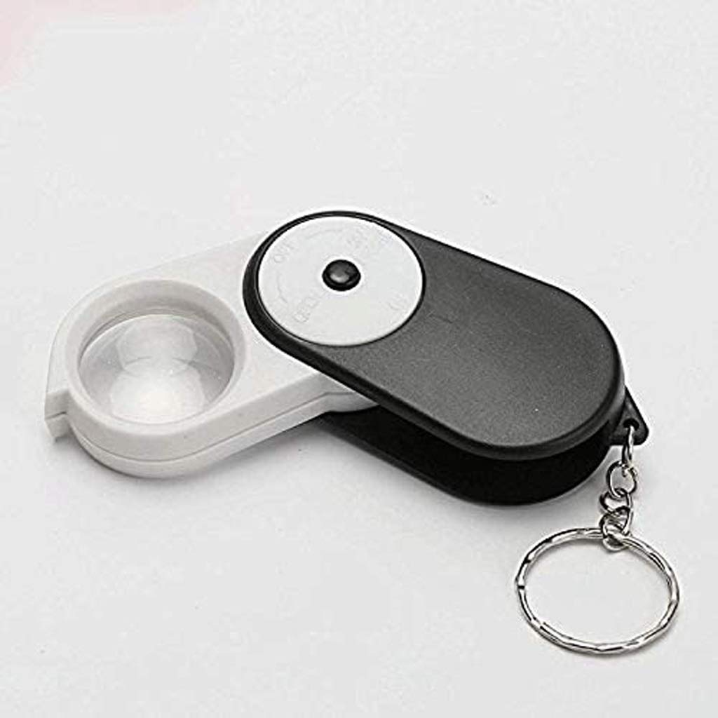Lupa Plegable con Estuche Protector Ámbito de aplicación: Lectura para Personas Mayores, apreciación de antigüedades, excursiones, etc.