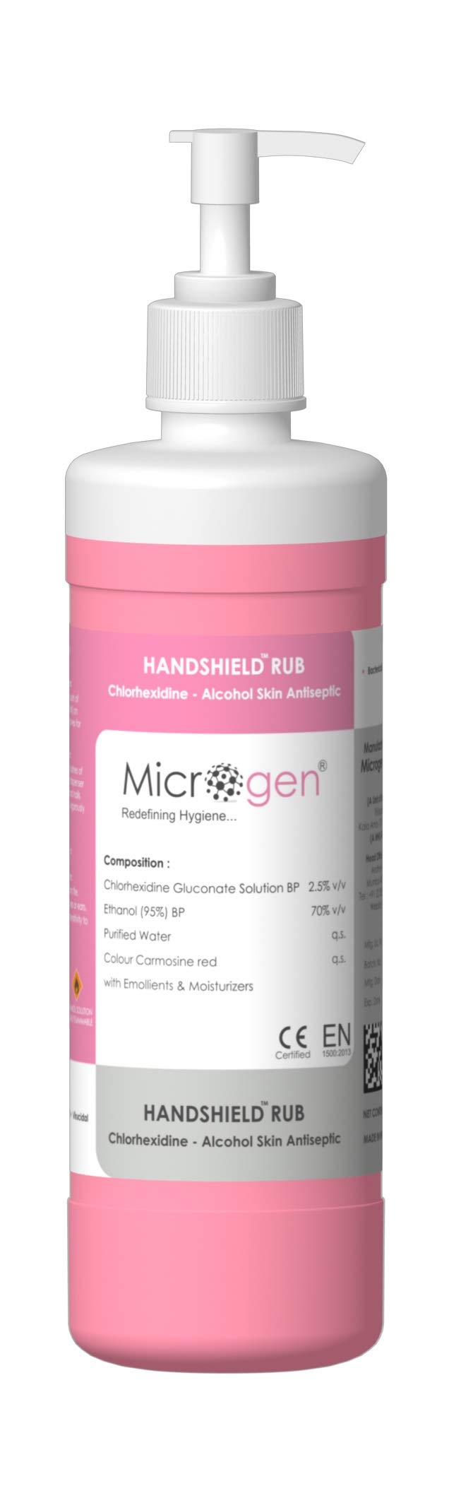 Microgen Handshield Rub 70% Ethanol Based Hand Sanitizer (500 ml) (B094R8Y6V6) Amazon Price History, Amazon Price Tracker