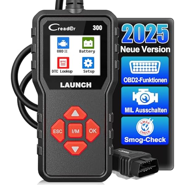 OBD2 urządzenie diagnostyczne do samochodu LAUNCH CR300, skaner do wszystkich pojazdów, europejskie narzędzie diagnostyczne po roku 2000, A czytnik samochodowy w języku niemieckim do BMW, VW, Mercedes