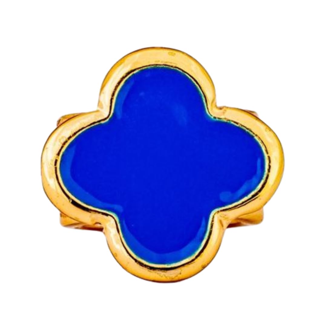 charMED Custom Stethoscope Charms - 3-D Blue Agate Green Clover Charm - Gifts for Nurses, Doctors, Veterinarians, Technicians, Surgeons & Healthcare