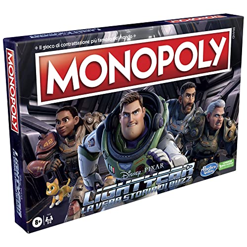 Hasbro Gaming Monopoly Edition Lightyear von Disney, Pixar, Brettspiel, Geschenke für Kinder ab 8 Jahren, Multi, Einheitsgröße – Bild 3