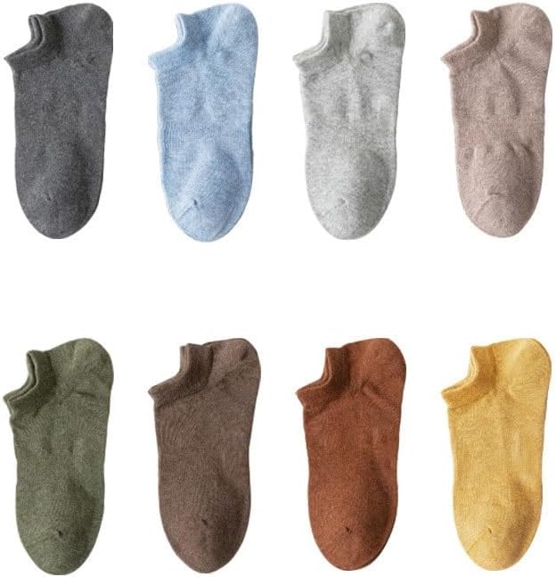 6 Pairs of Men's Spring Thin Designs Socks Cotton Boneless Boat Sockss Shallow Mouth Invisible Socksing