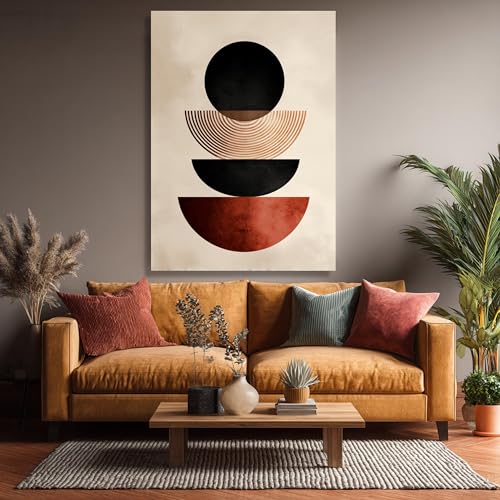 Tableau abstrait géométrique : sublimez vos murs vides sans effort - 2
