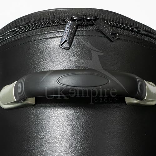 Premium Masonic Knights Templar Chapeau Case, Black Leather Red (lined) – Freemason Bags & Cases4