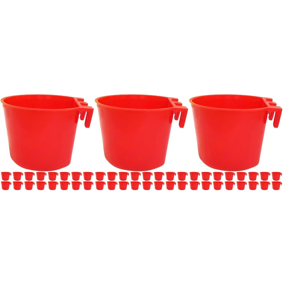 BESPORTBLE Lot De 3 Mangeoires À Oiseaux 20 Pièces X 3 pour Cages À Oiseaux Mangeoires À Eau pour Poules Et