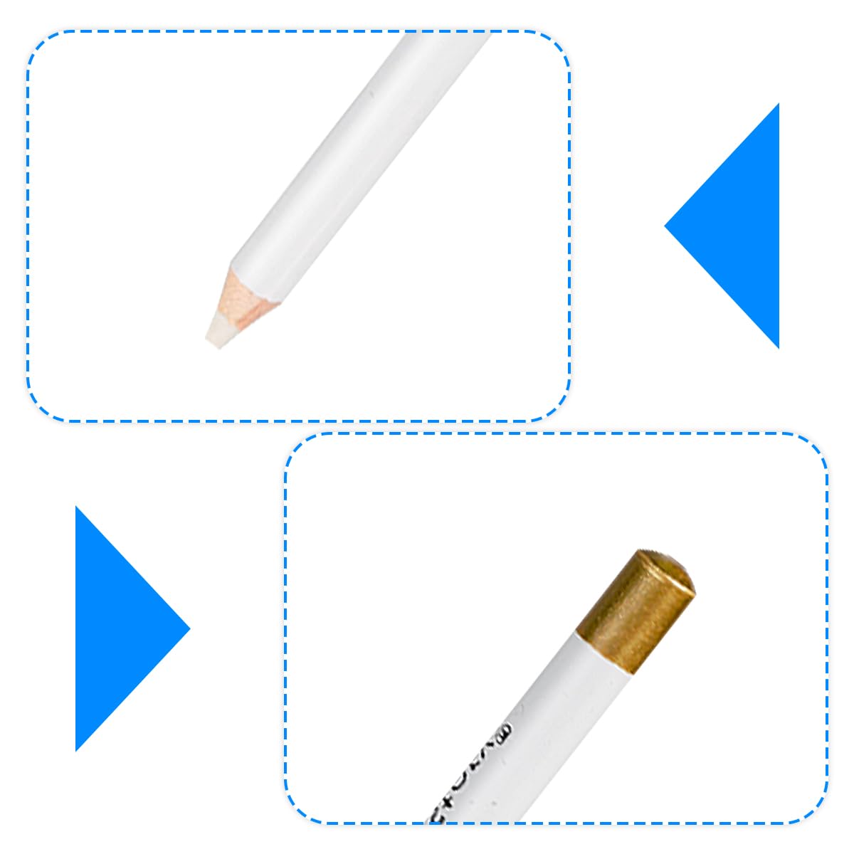6 Pcs Eraser Pencils for Artists GLADFRESIT Wooden Sketch Eraser Pen Highlight Painting Eraser for Sketching Charcoal Drawings Revise Erasing Details - Image 3