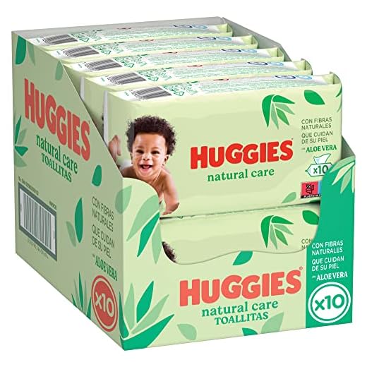 Huggies Natural Care - Toallitas para bebé, 560 toallitas