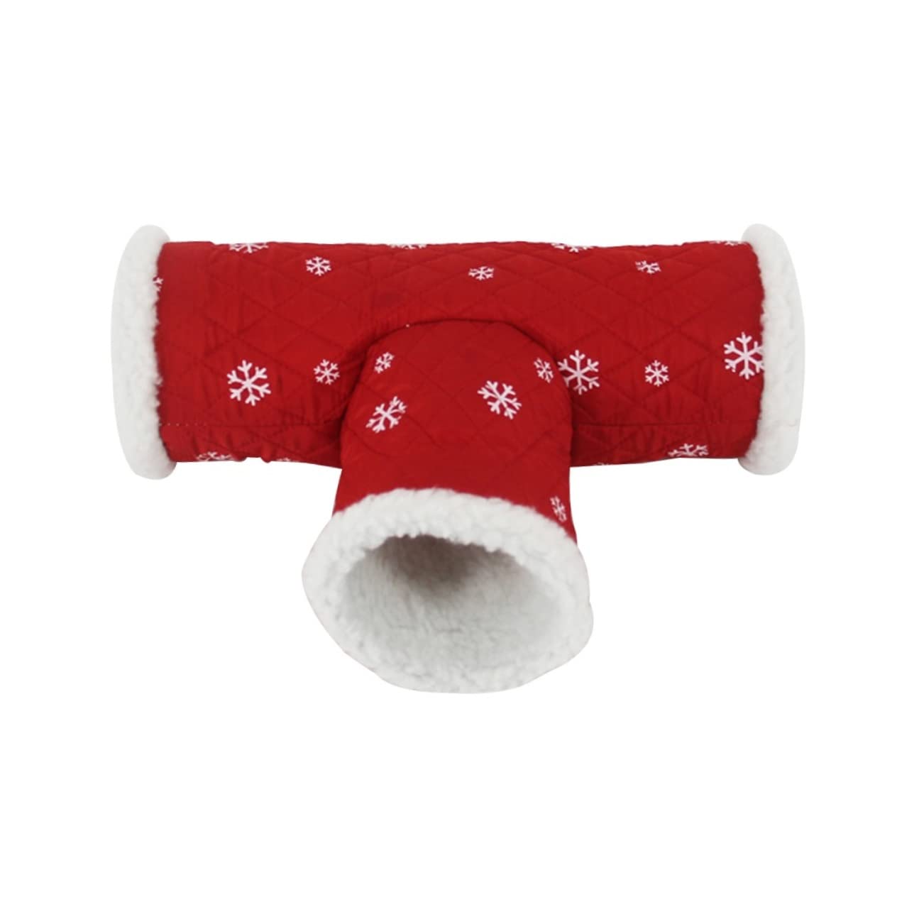 Totority Small Pet Tunnel Warm Fleece Hideout for Hamsters Gerbils and Guinea Pigs Cozy Winter Tube Bed Random Colors Hamster Nest for Small Animals