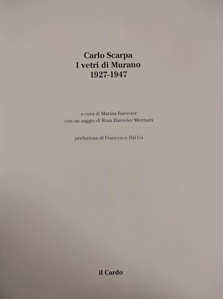 アート・デザイン・音楽 Carlo Scarpa I vetri di Murano 1927-1947 51O5wZBcgiL._UF1000,1000_QL80_.jpg